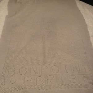 Bonpoint gray baby blanket